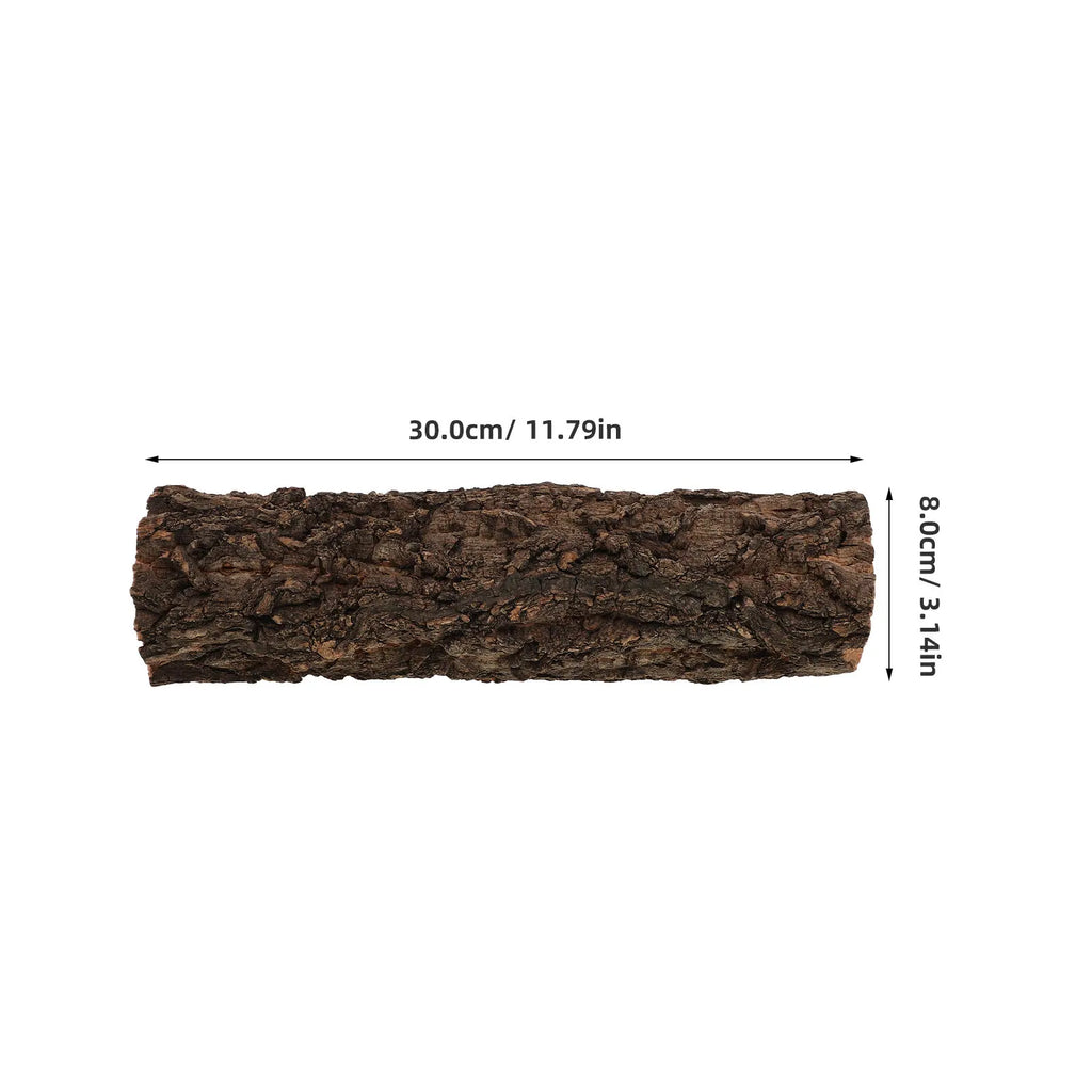 Hollow Tree Trunk Reptile Hideout, Gecko & Lizard Cave Tank Decor