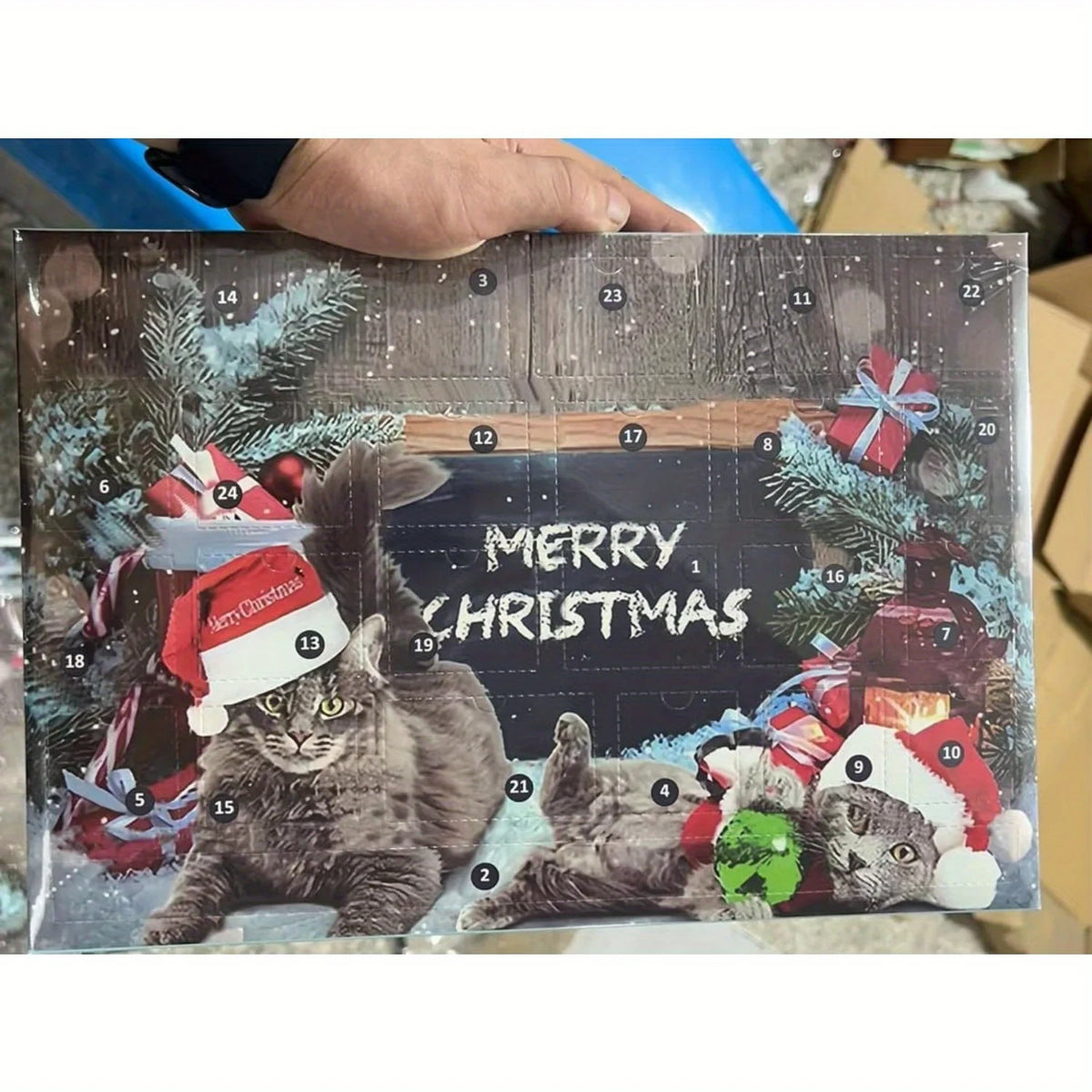 Cat Advent Calendar 2026, Christmas Cat Toy Set with Rope Toys
