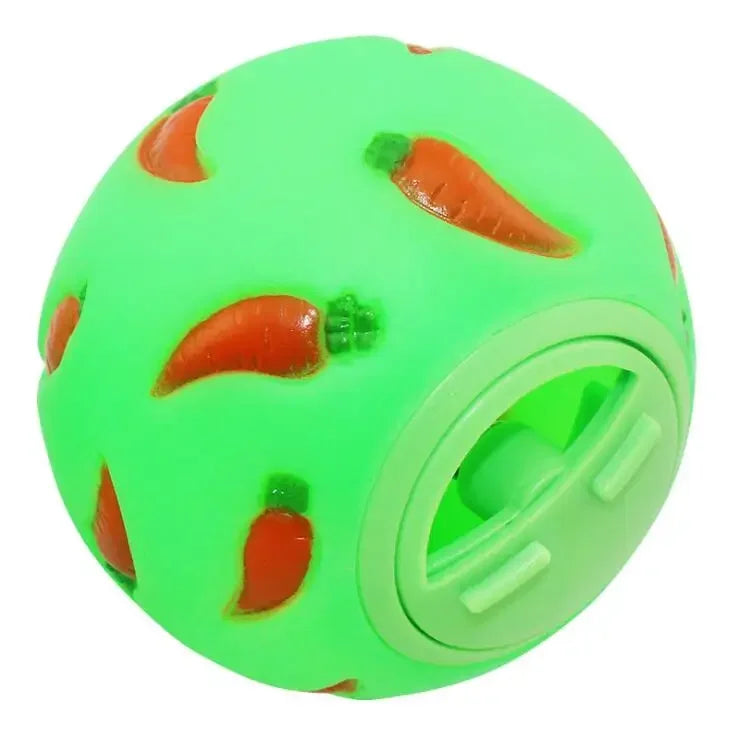 Rabbit Treat Ball Slow Feeder, Interactive Bunny Enrichment Toy