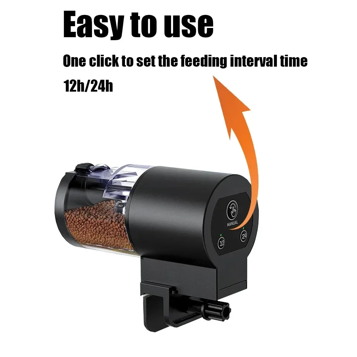 Automatic Fish Feeder with Programmable Timer for Aquarium Tanks