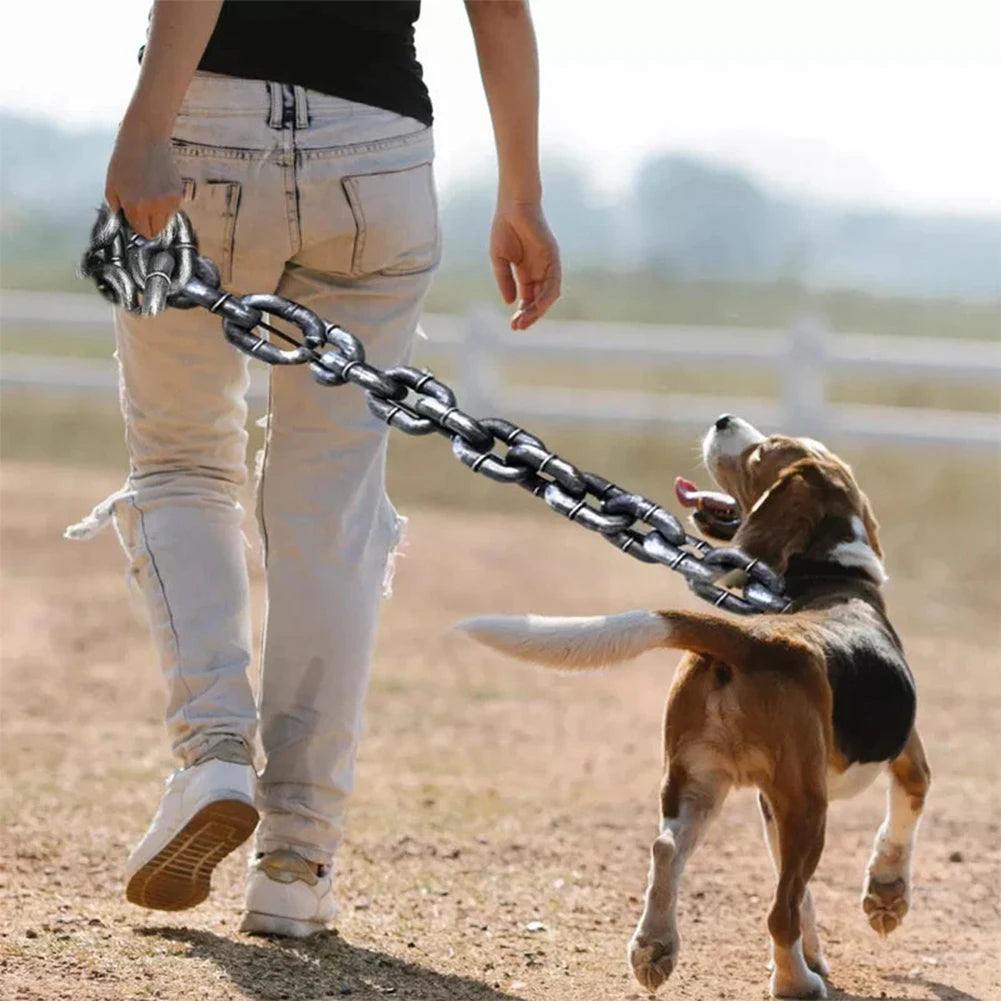Halloween Plastic Chain Dog Leash, Funny 1.5m Spooky Costume Prop