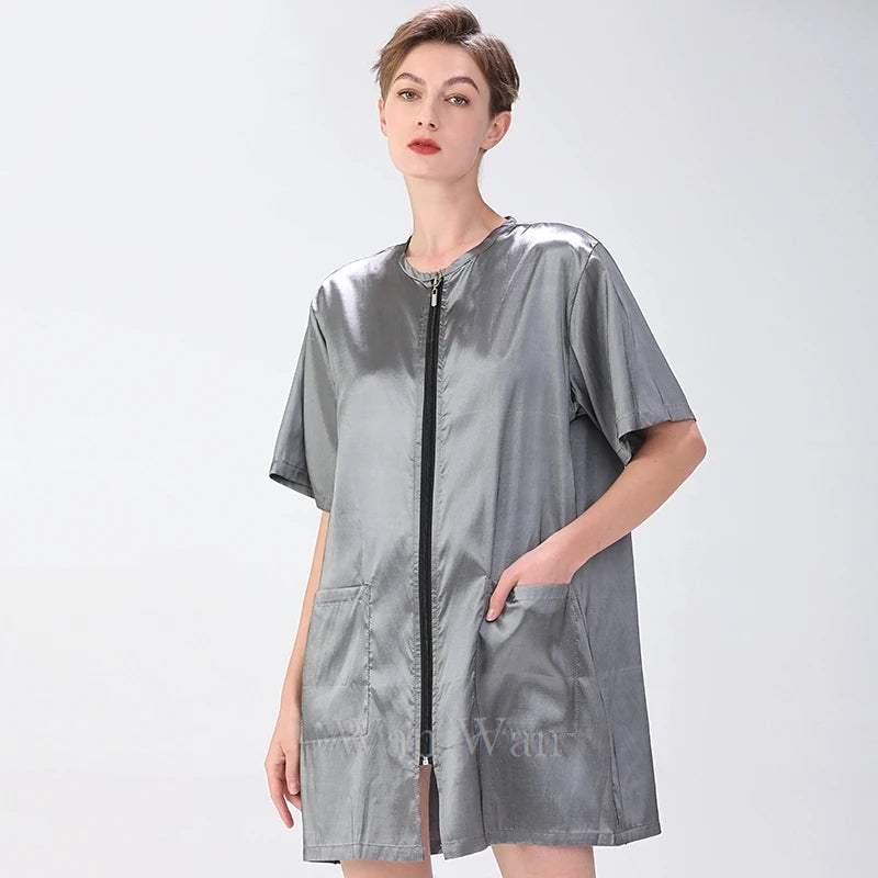Anti-Hair Pet Grooming Smock, Waterproof Groomer Apron Uniform