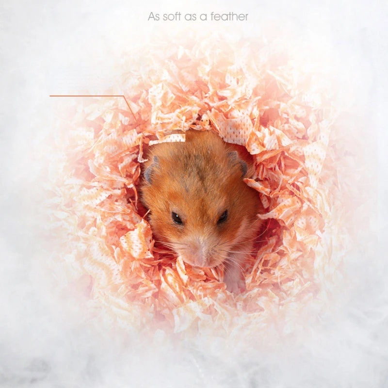 Dust-Free Paper Bedding for Hamsters & Small Pets, Odor Control 300g