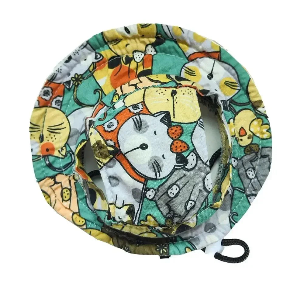 Adjustable Pet Sun Hat with Ear Holes for Dogs and Cats