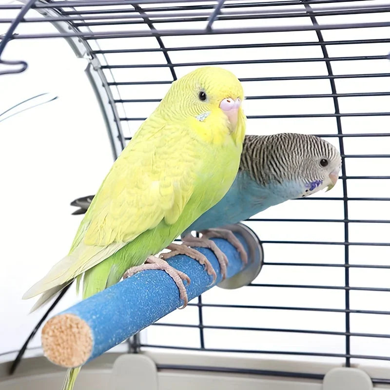 Bird Claw Grinding Perch Stand for Parrot Cages, Nail Care Rod