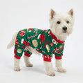 Christmas Dog Pajamas, Holiday Pet Sleepwear Outfit