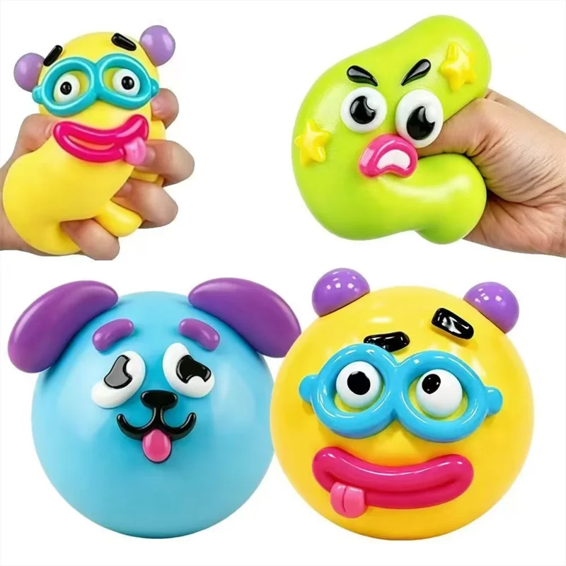 Christmas Limited Edition DIY Ugly Face Dog Squishy Squeeze Ball