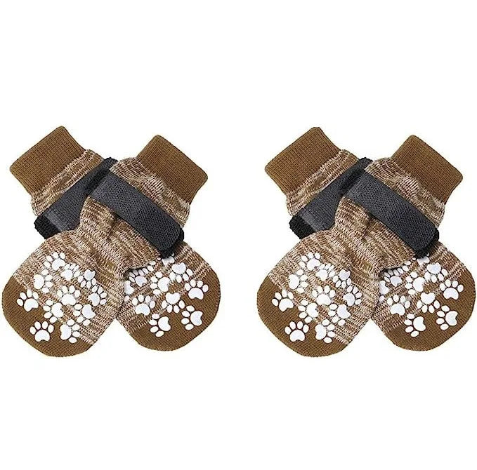 4-Piece Waterproof Anti-Slip Dog Socks for Dogs & Cats