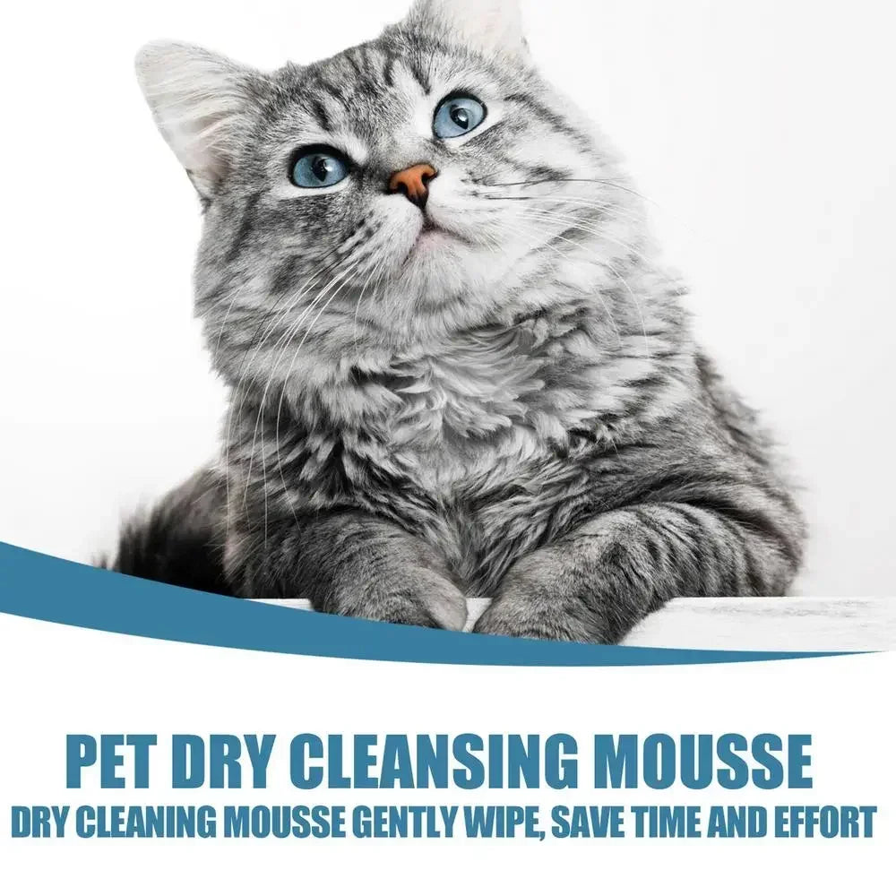 Waterless No-Rinse Cleaning Mousse Shampoo for Dogs & Cats