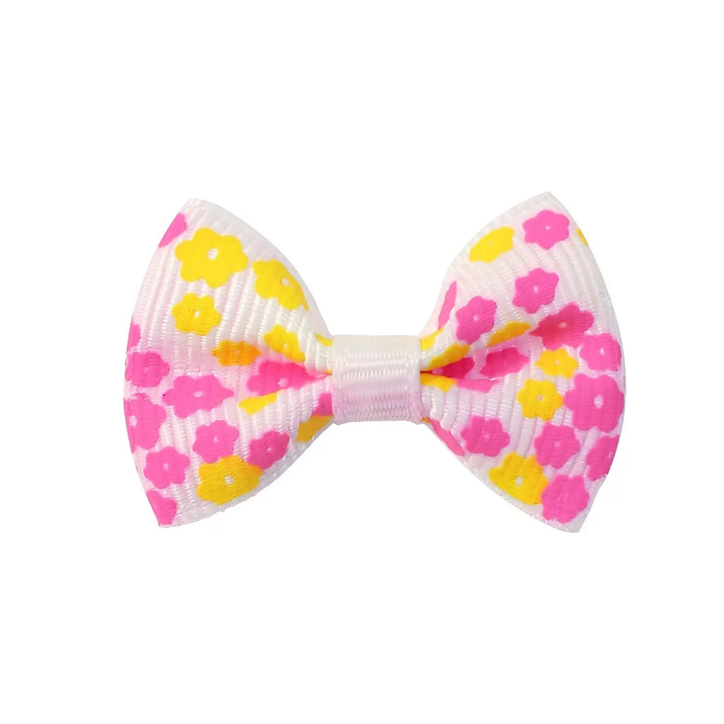 Polka Dot Pet Hair Bow Clips, 10/20 Pack for Small Dogs and Cats