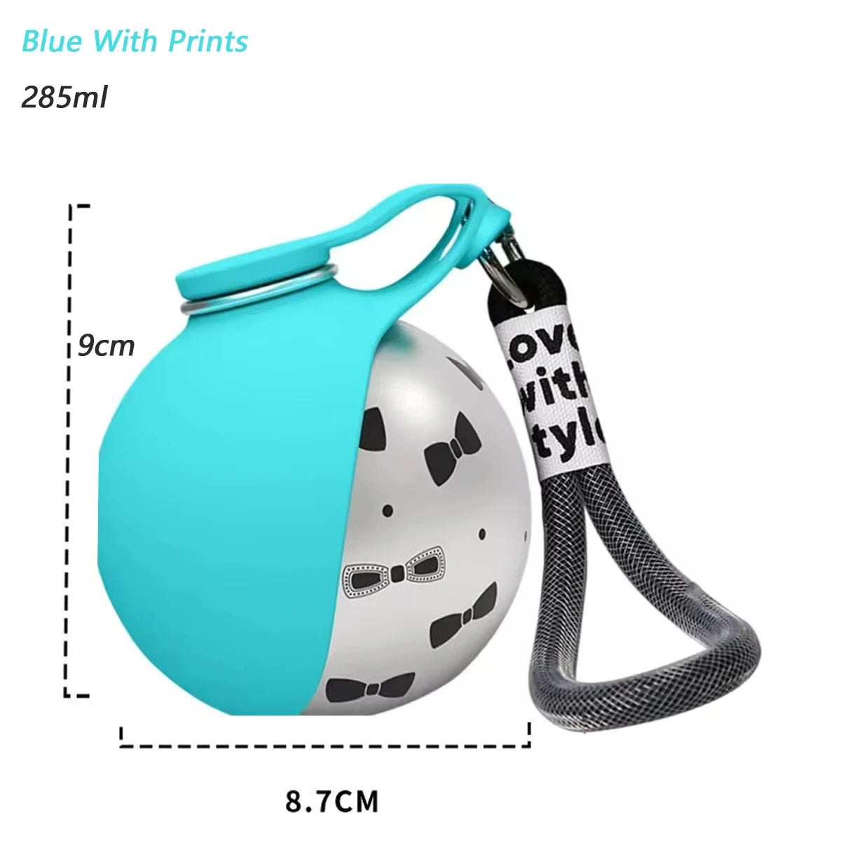 2-in-1 Portable Dog Water Bottle and Bowl for Walks and Travel