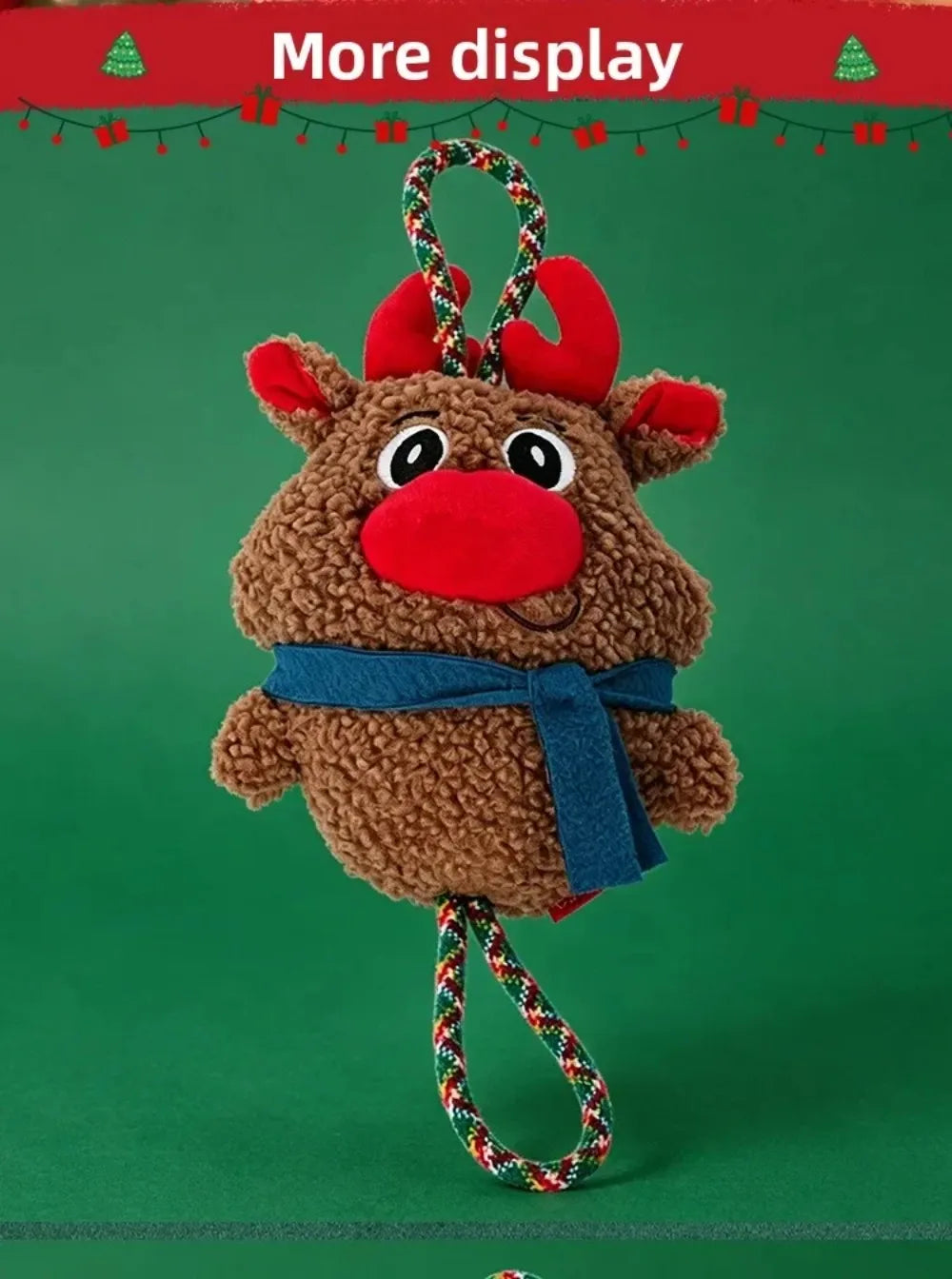 Interactive Christmas Dog Toy Pet Toy Sound Making Chew Proof