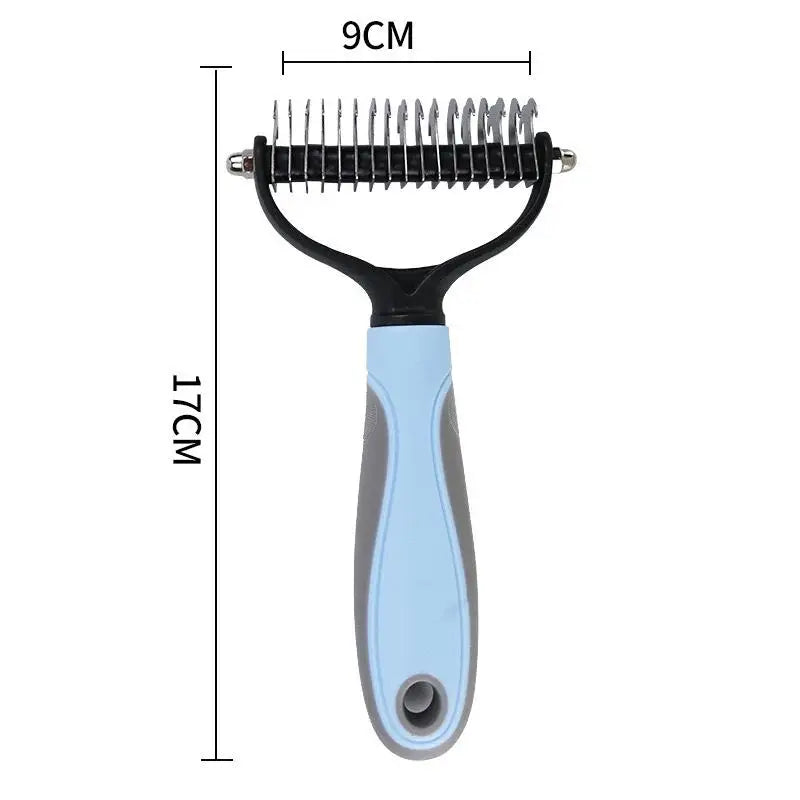 2-in-1 Pet Dematting and Deshedding Brush