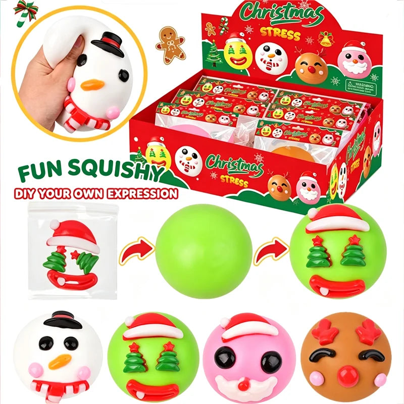 Christmas Limited Edition DIY Ugly Face Dog Squishy Squeeze Ball
