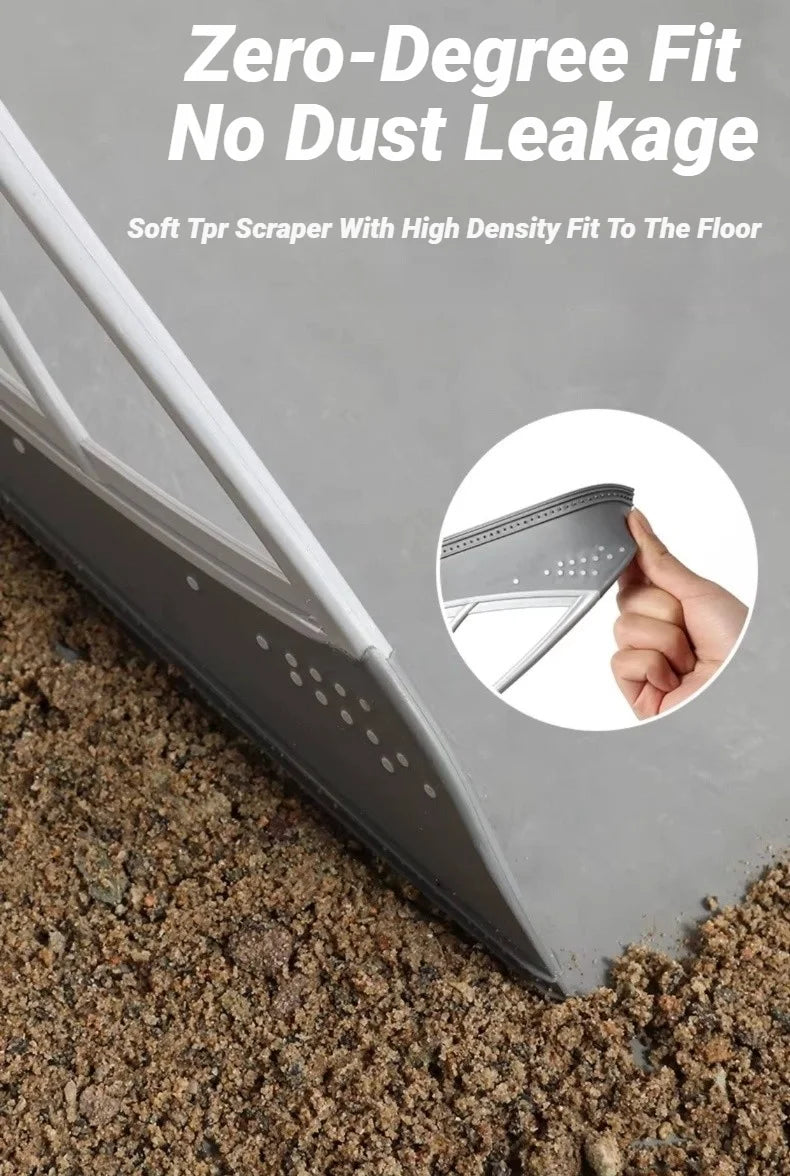 Silicone Pet Hair Broom and Floor Squeegee for Carpets and Tile Floors