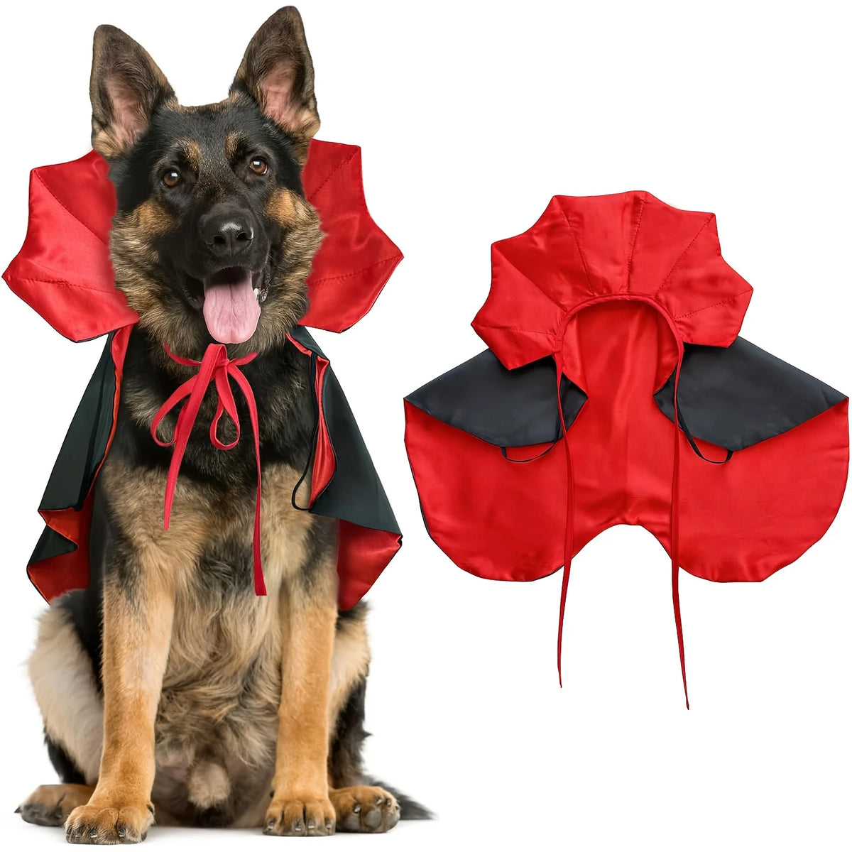 Halloween Vampire Devil Cape Costume for Dogs & Cats Cosplay Outfit