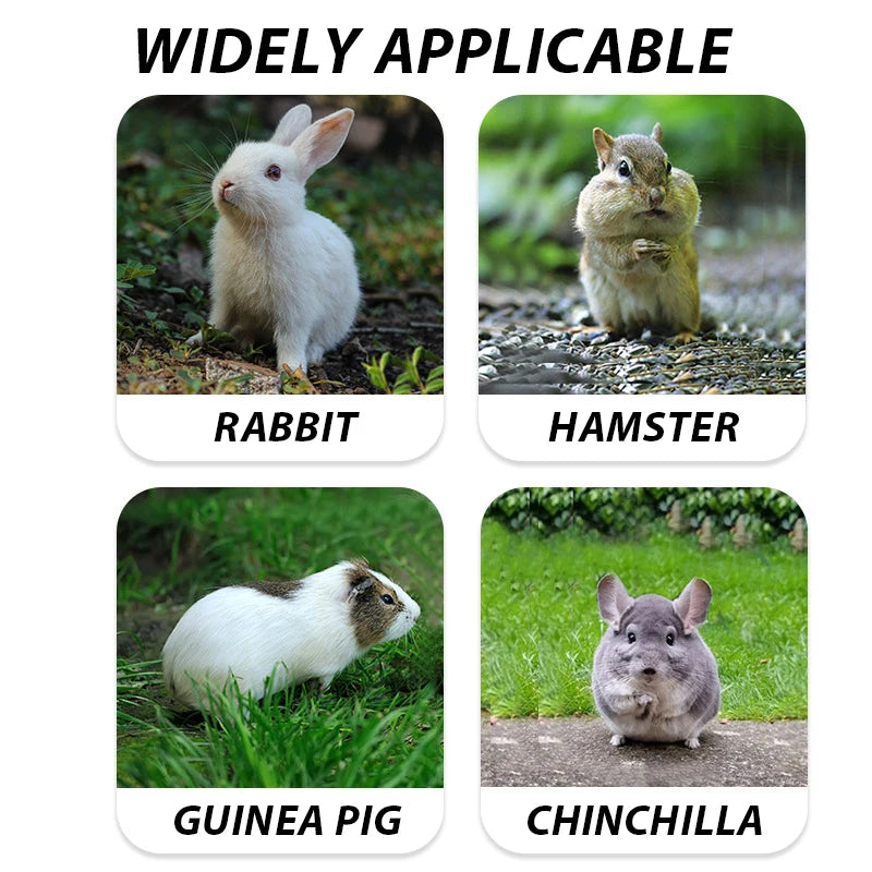 Hanging Rabbit Hay Bag Feeder for Bunnies, Guinea Pigs & Chinchillas