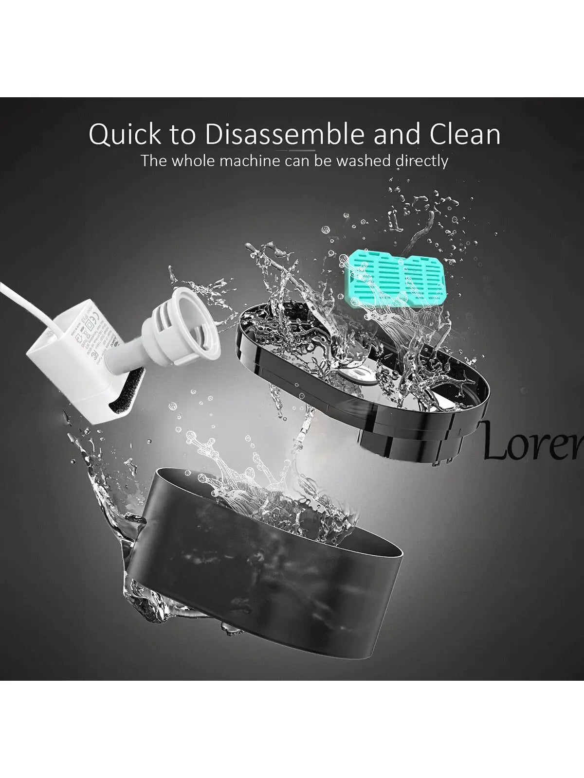 2.2L Quiet Cat Water Fountain with Activated Carbon Filter