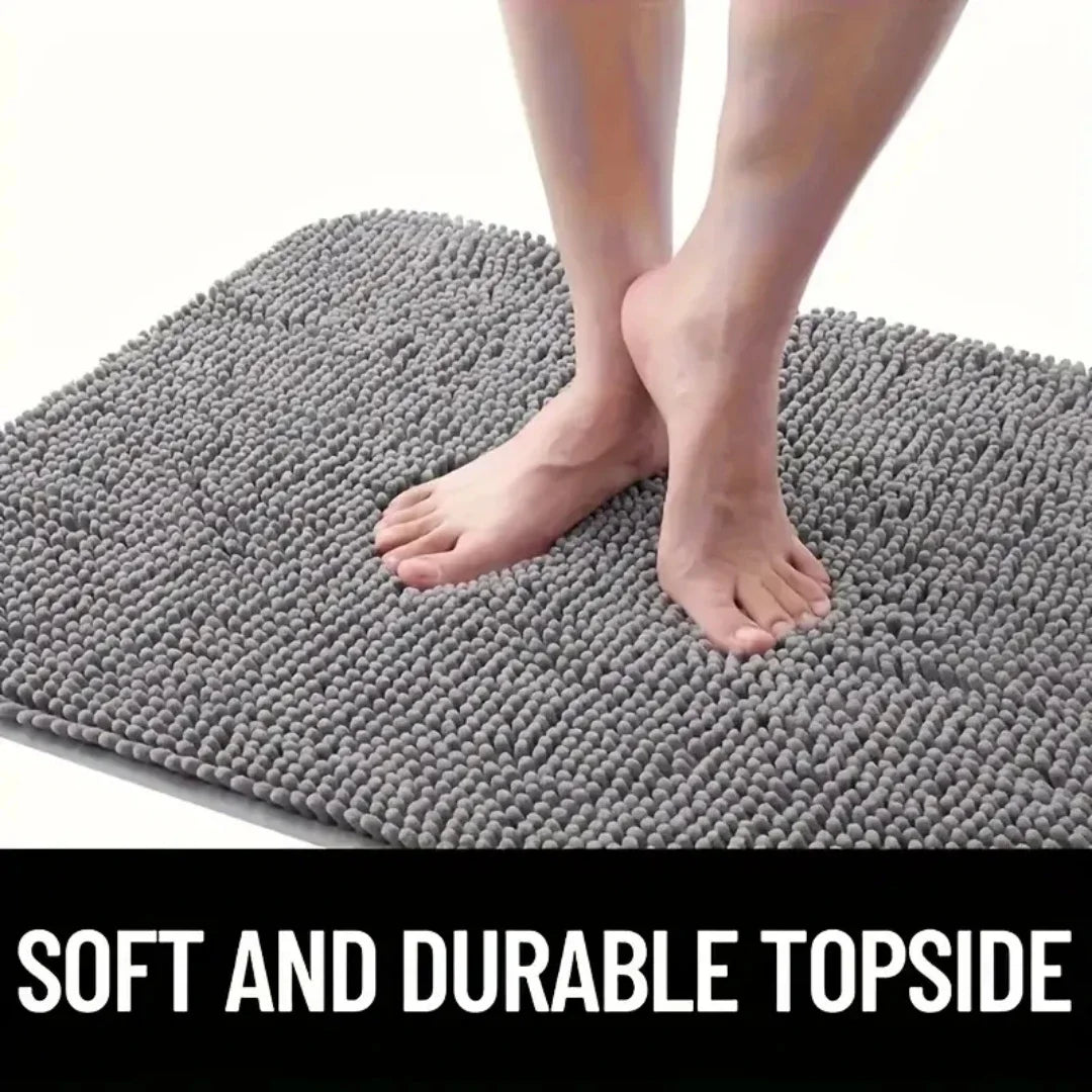 Absorbent Dog Paw Cleaner Door Mat – Washable Non-Slip Mud Catcher Rug
