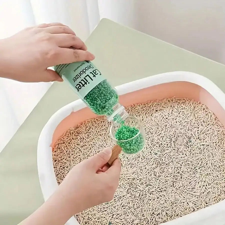 Cat Litter Deodorizer Beads, Plant-Based Odor Eliminator