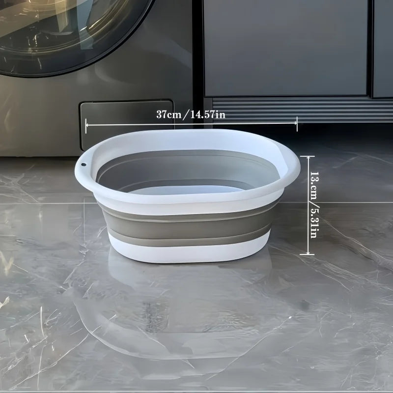Foldable Pet Bathtub with Bath Brush, Non-Slip Portable Dog Bath Tub