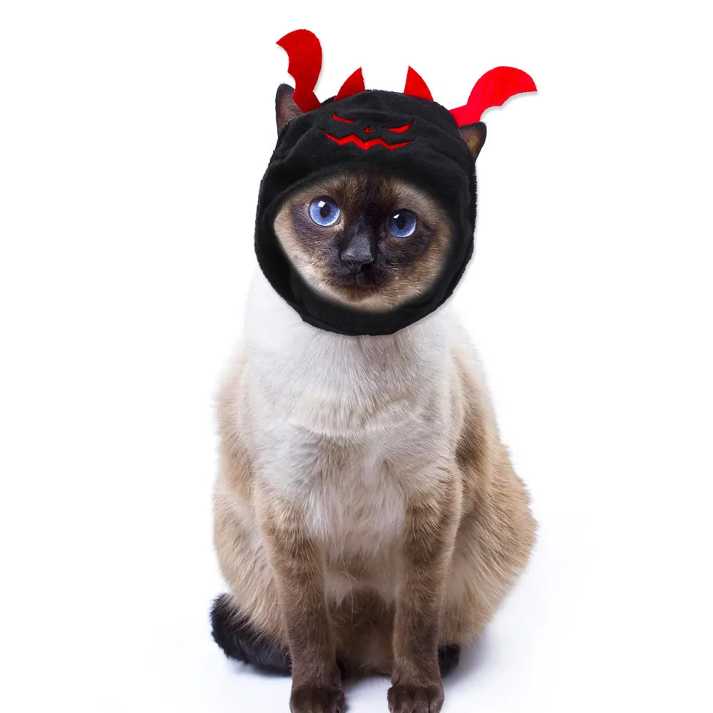 Halloween Bat Headgear Costume Hat for Small Dogs and Cats Cosplay