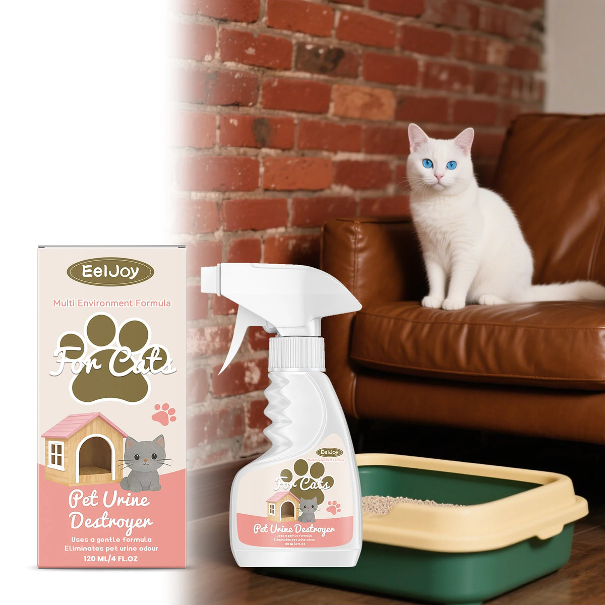 Pet Urine Odor Eliminator for Carpets, Floors & Furniture