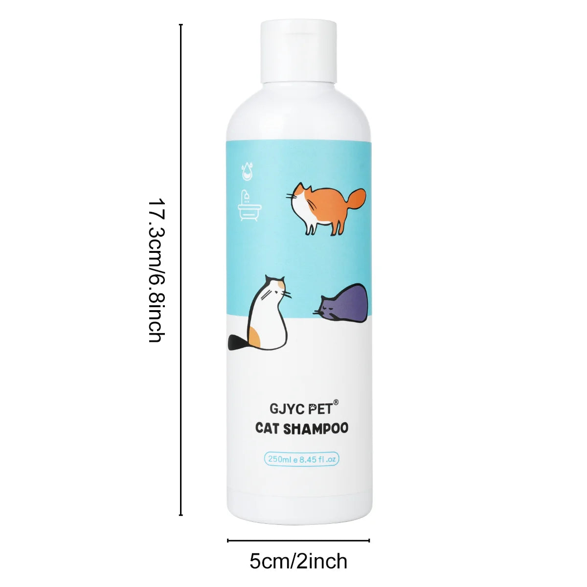 Gentle Moisturizing Cat Shampoo for Soft, Shiny, Odor-Free Fur