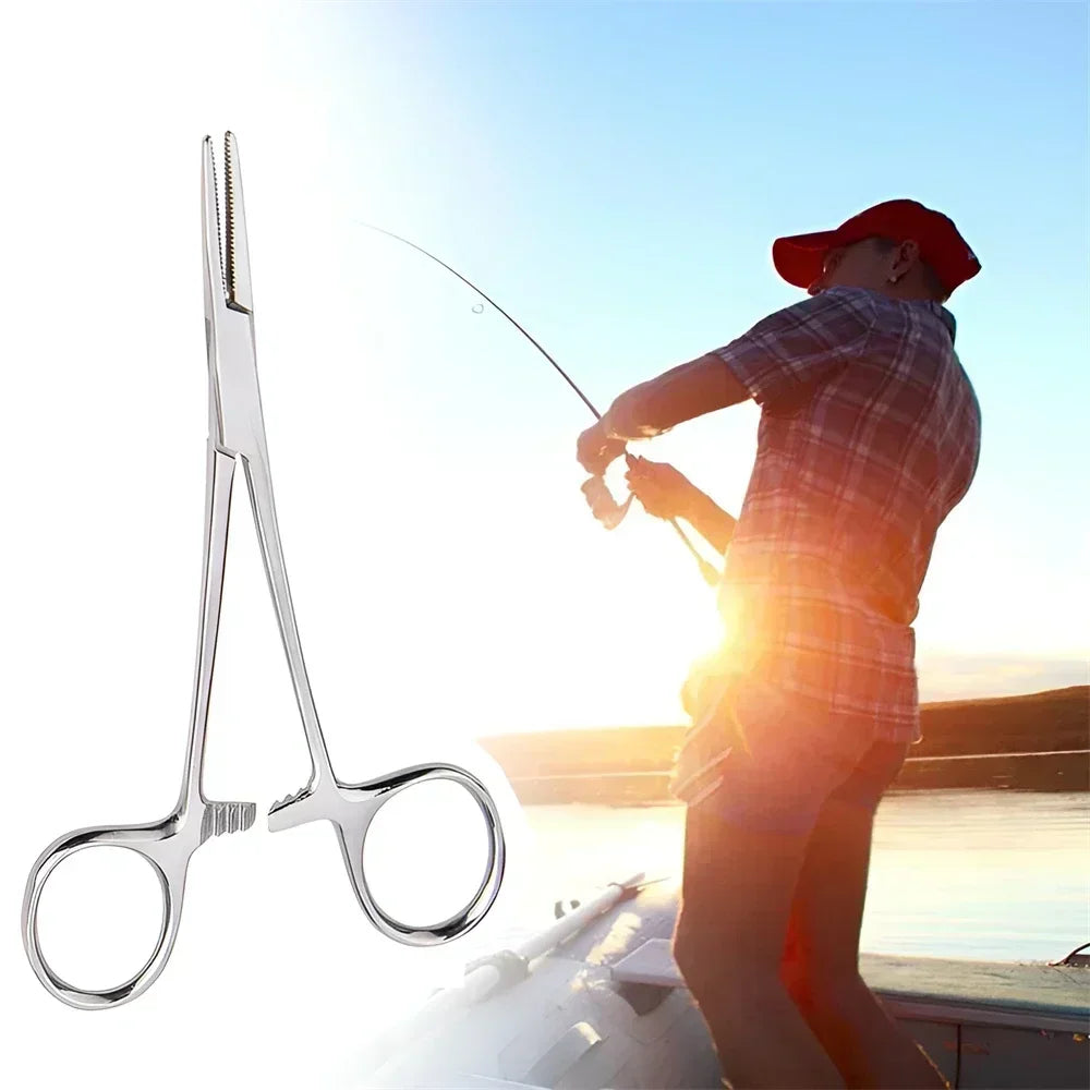 Curved Stainless Steel Pet Hemostat for Ear Hair Removal & Grooming
