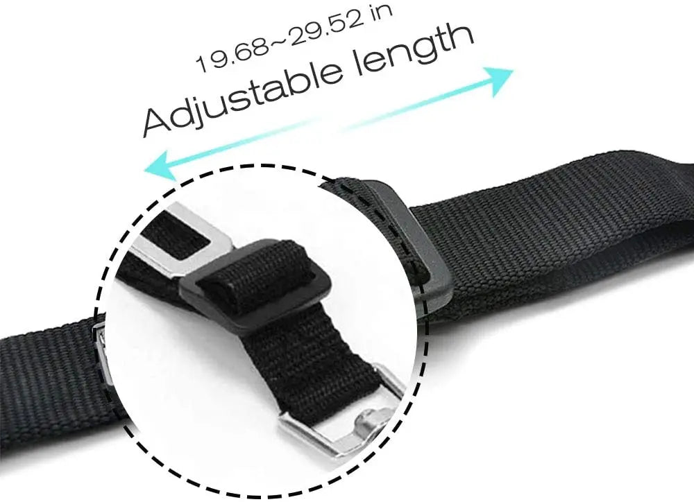 Adjustable Pet Car Seat Belt – Dog & Cat Safety Harness Lead Clip