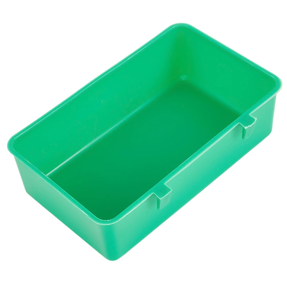 Hanging Plastic Bird Bath Tub, Cage Water and Food Feeder Bowl for Parrots and Pigeons