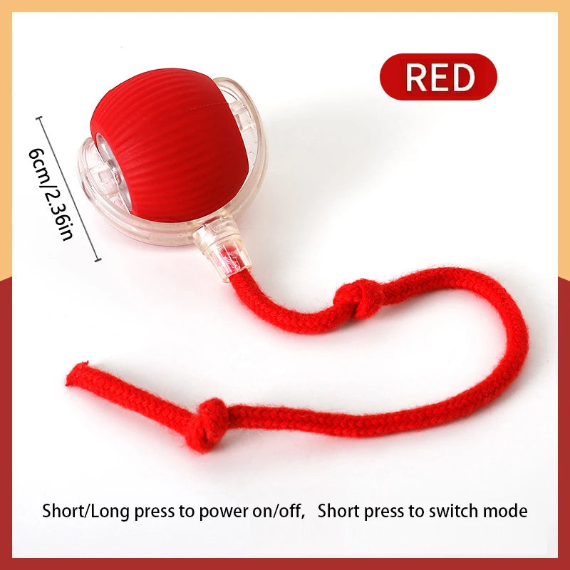 Automatic Moving Bouncing Ball Toy for Dogs, USB Rechargeable Play