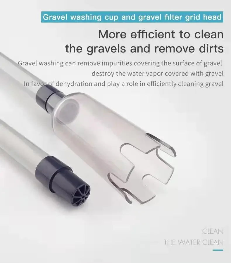 Electric Aquarium Gravel Cleaner and Water Change Siphon Pump