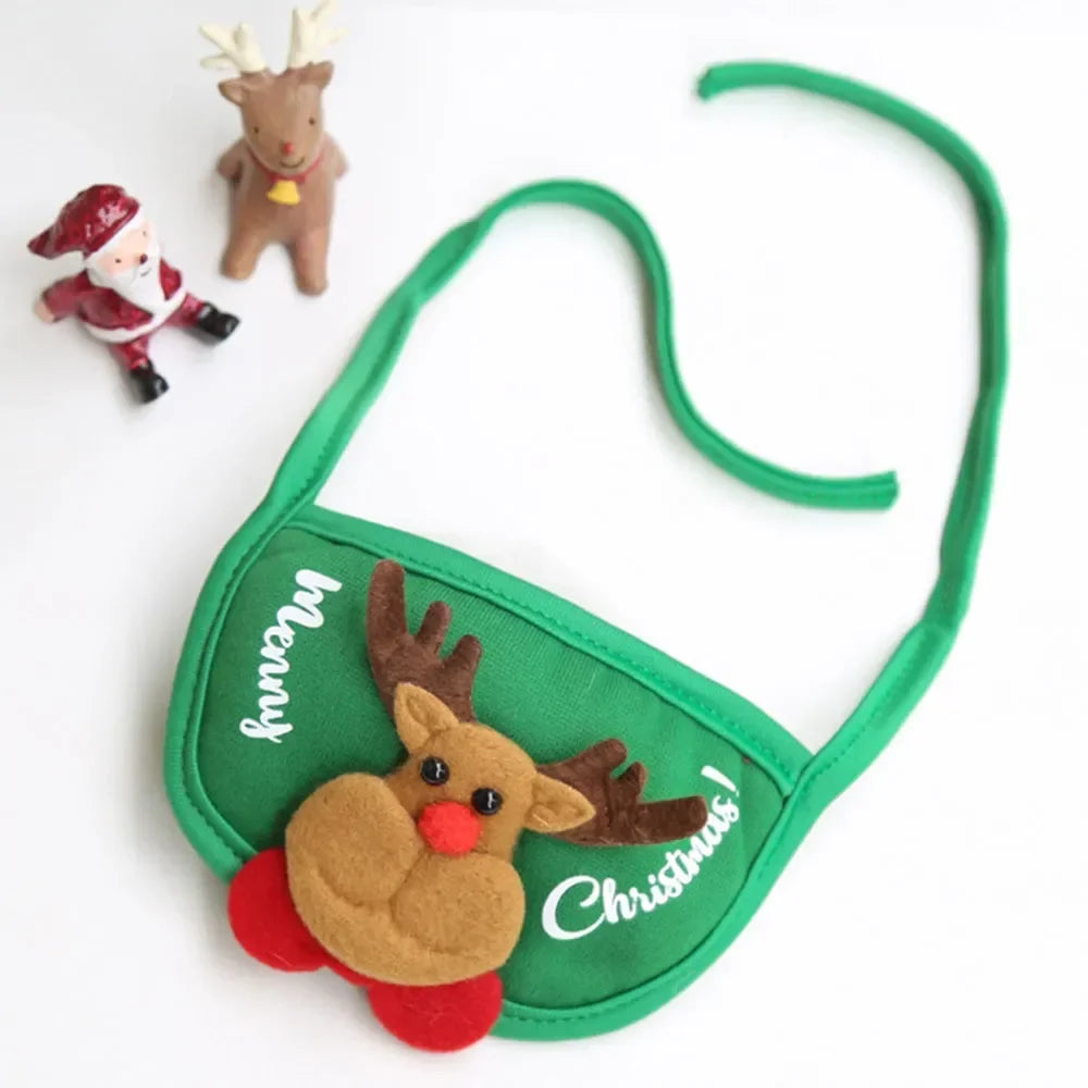 Christmas Santa & Elk Hat with Bandana Set for Cats & Dogs