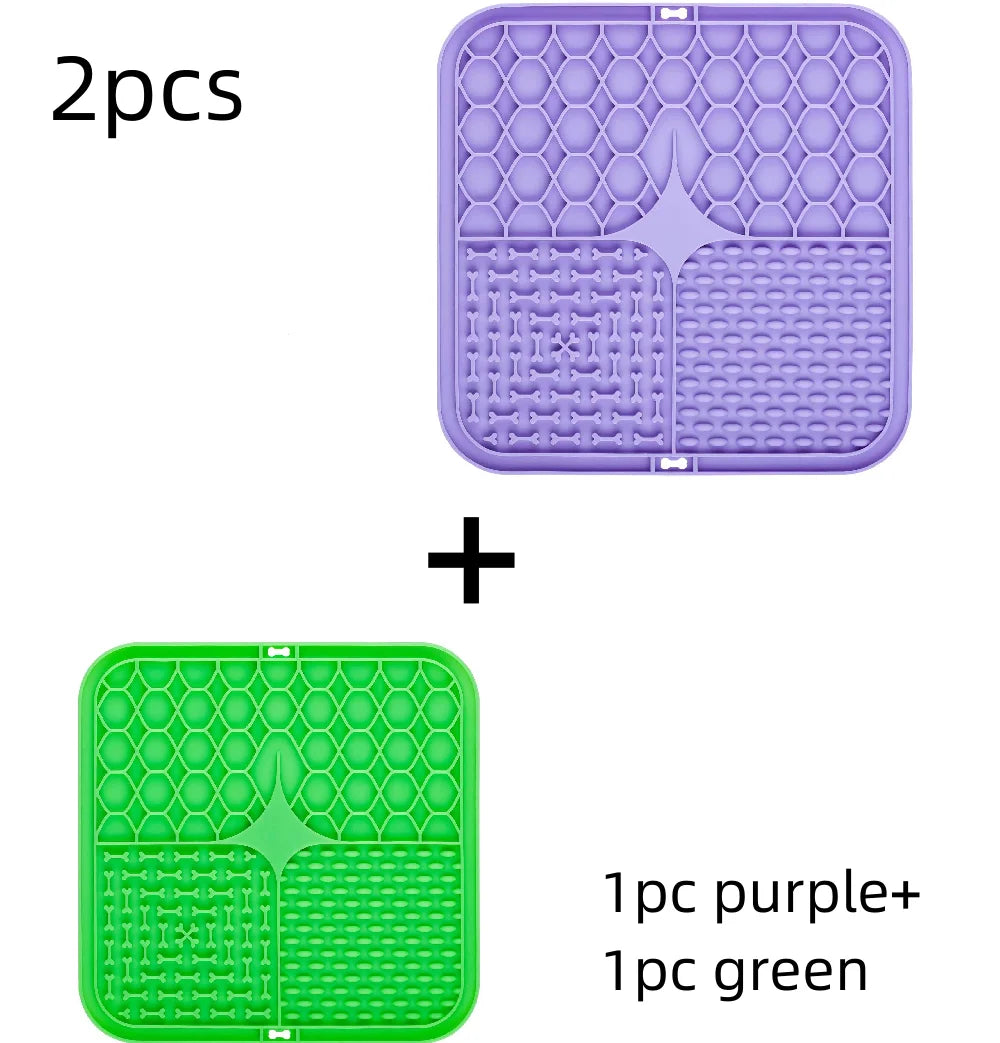 Suction Cup Dog Lick Mat for Bath Time Distraction and Grooming