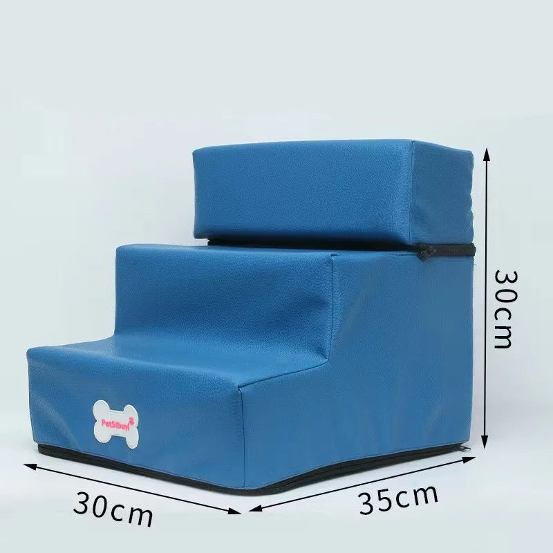 3-Step Anti-Slip Pet Stairs for Small Dogs and Cats to Bed