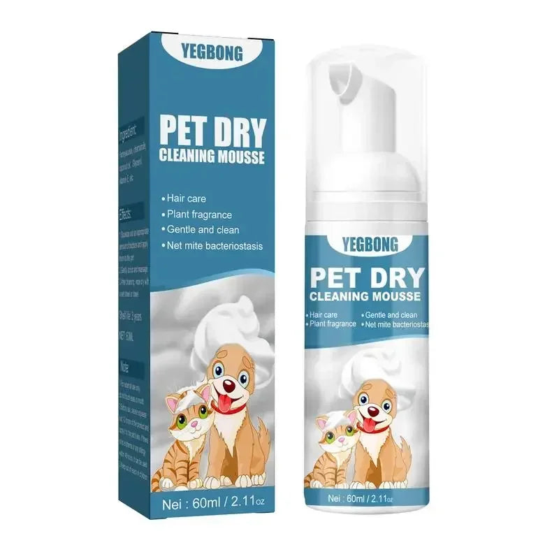 Waterless No-Rinse Cleaning Mousse Shampoo for Dogs & Cats