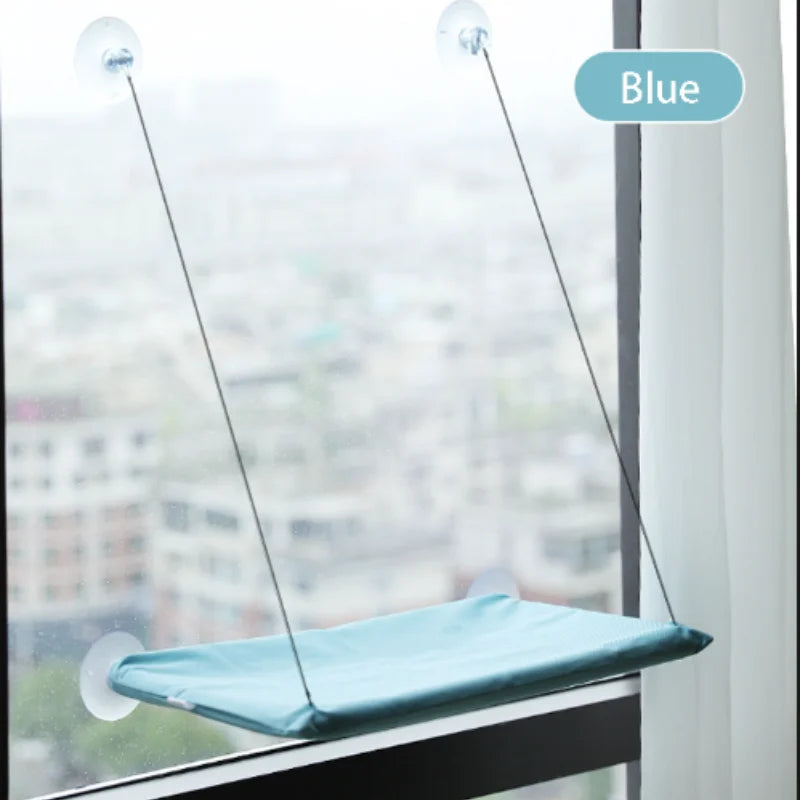 Wall-Mounted Cat Hammock with Climbing Frame, Holds Up to 44 lb