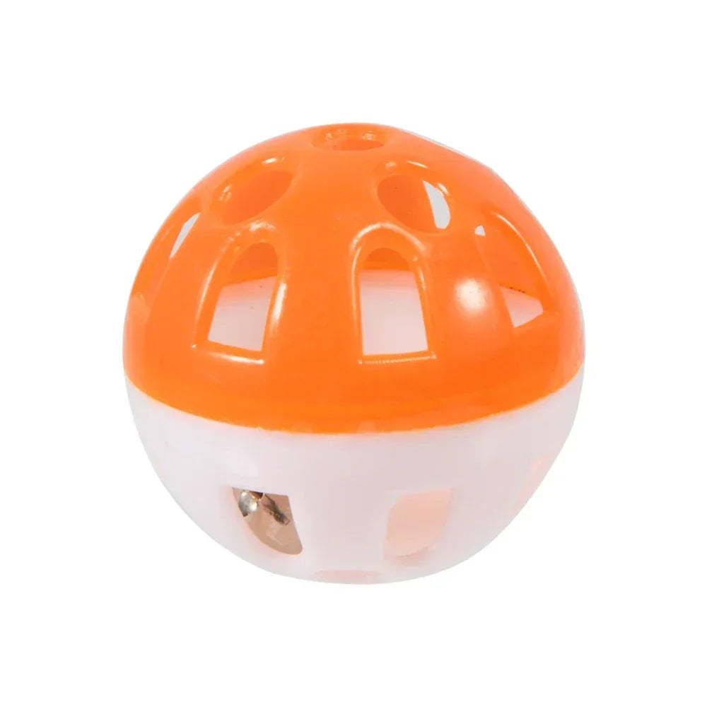 10-Pack Colorful Hollow Bell Ball Toys for Parakeets and Parrots