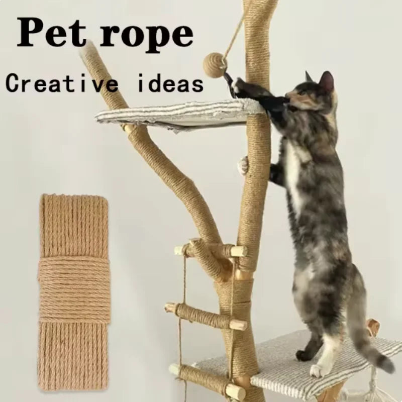 Natural Sisal Rope Cat Scratcher DIY Furniture Protector