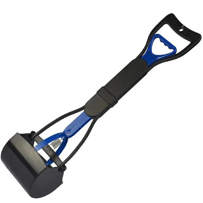 Long-Handle Foldable Dog Pooper Scooper with Jaw Clamp Pickup