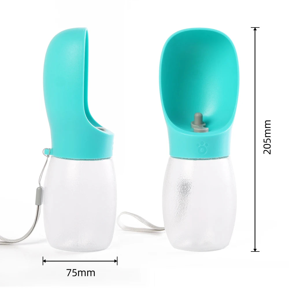 Portable Dog Water Bottle with Drinking Bowl for Walks & Hikes