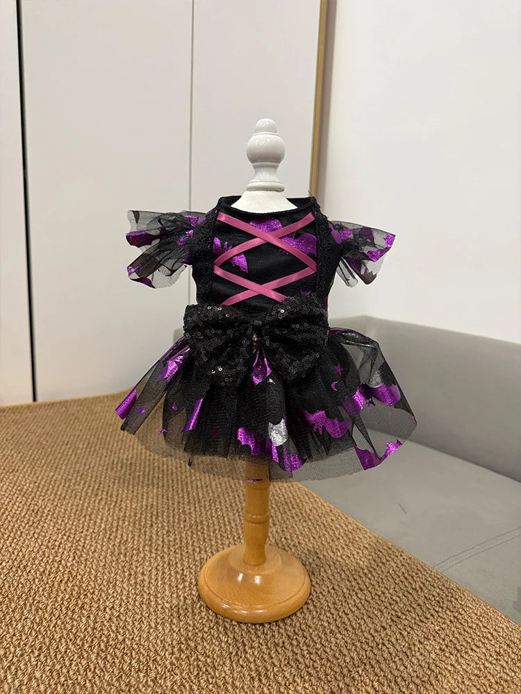 Gothic Witch Princess Halloween Costume for Cats and Small Dogs