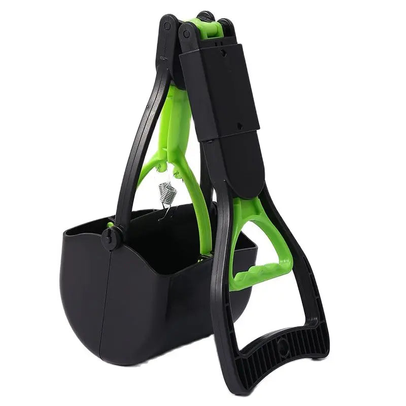 Heavy-Duty Dog Poop Scooper Jaw Clamp, Long-Handle Waste Picker