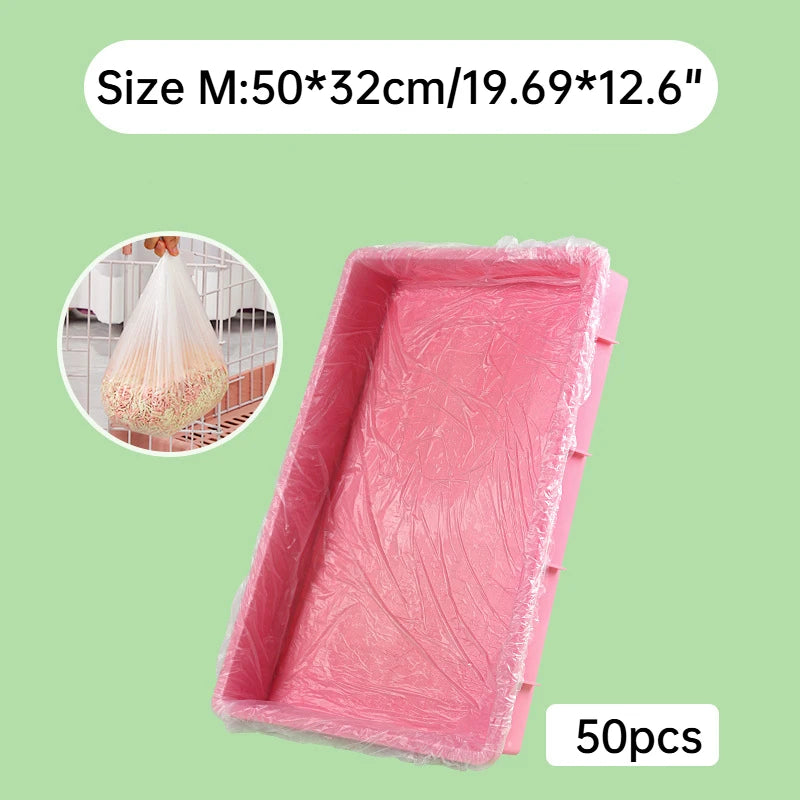 Disposable Cage Liners 50-Pack for Rabbits, Guinea Pigs & Small Pets