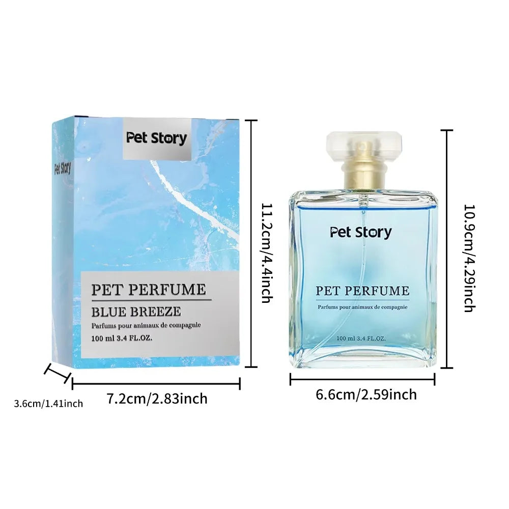 Long-Lasting Pet Cologne Deodorizing Spray for Dogs & Cats, 100ml