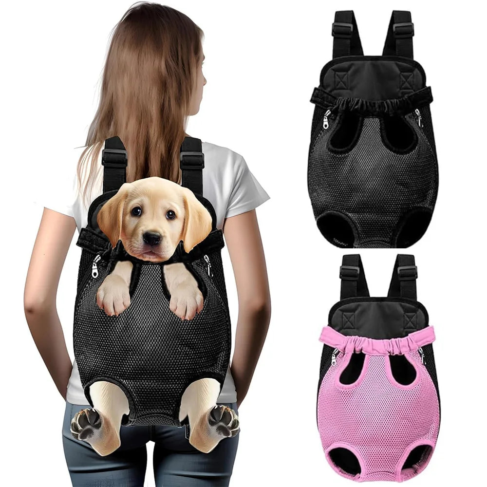 Front Chest Dog Backpack Carrier for Cats & Small Dogs Travel Hiking