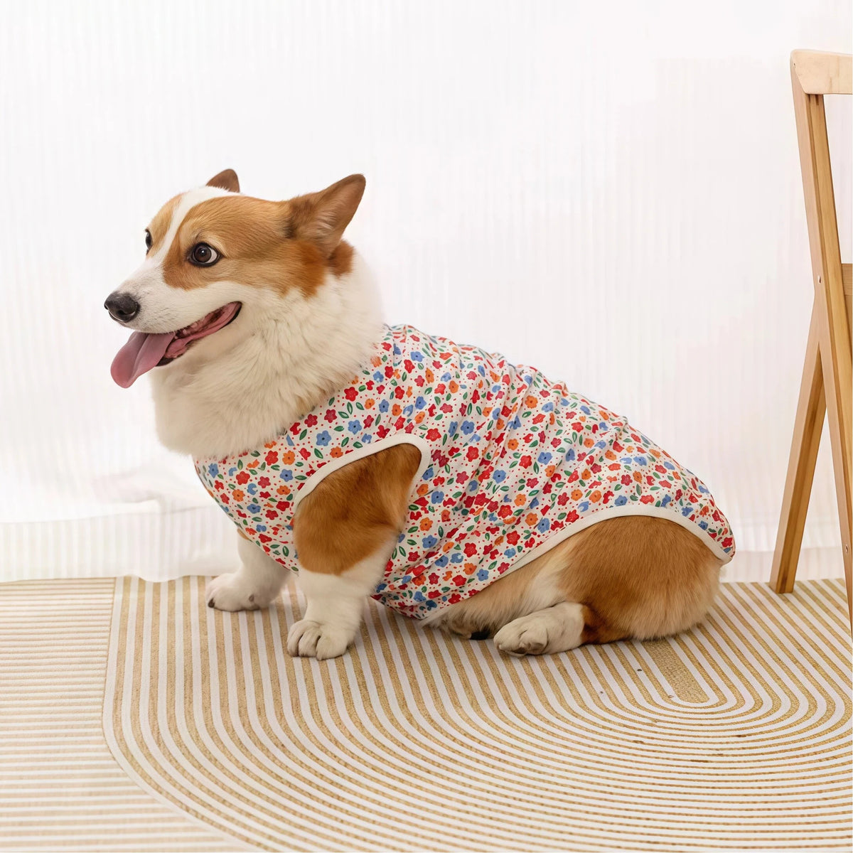 Cooling Summer Pet Vest – Soft Cartoon Shirt for Small & Large Dogs