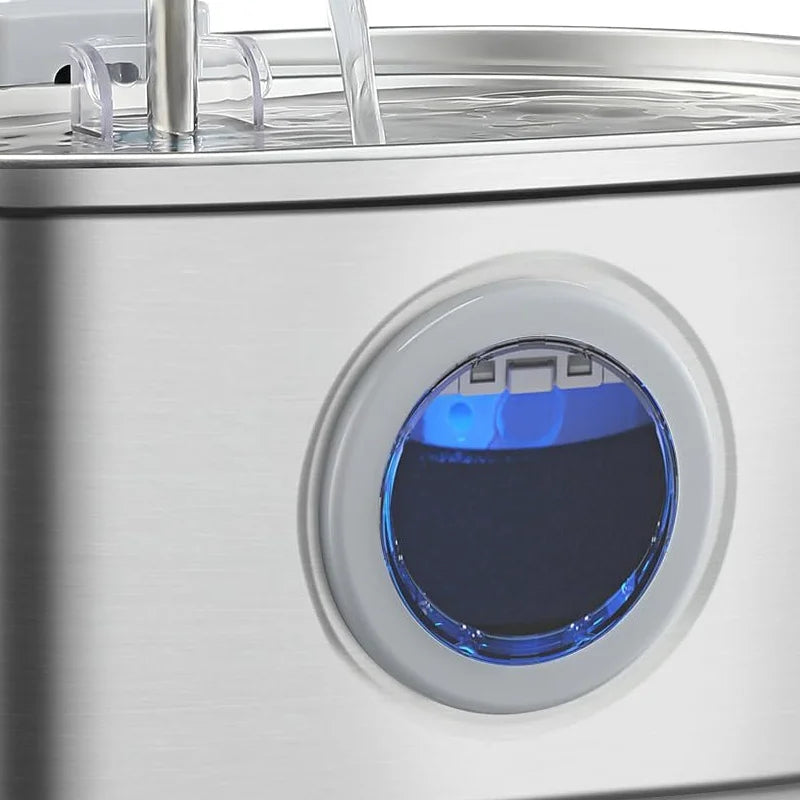 3.2L Stainless Steel Pet Water Fountain with Triple Filter