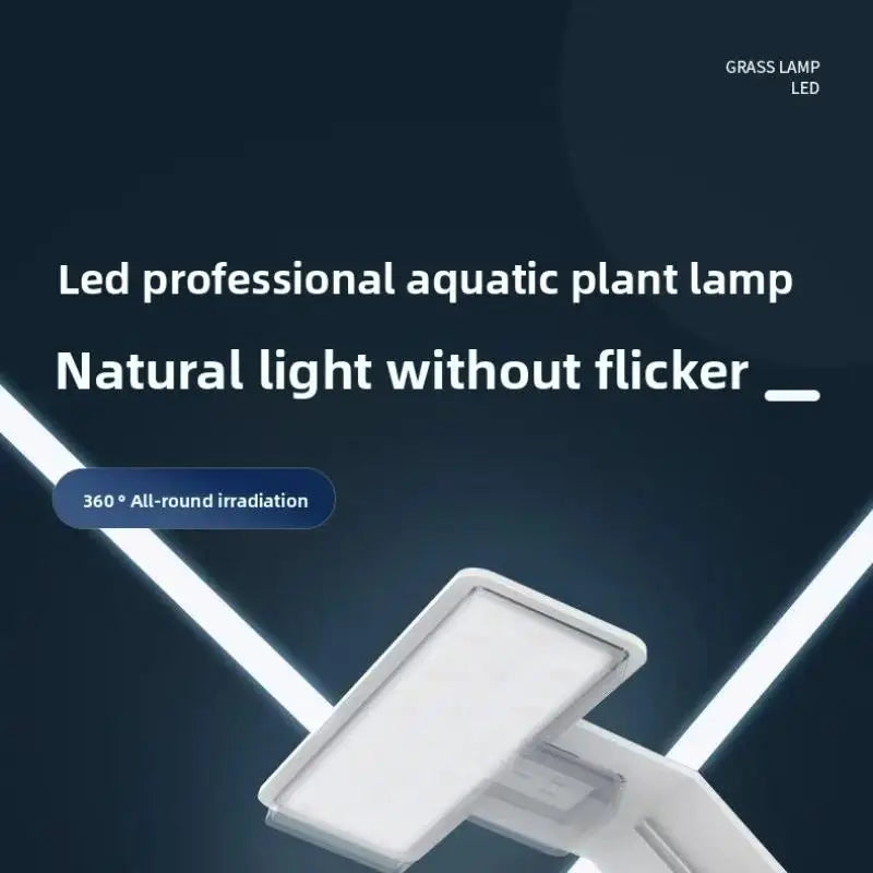 USB Clip-On LED Aquarium Light for Small Fish Tanks and Plants